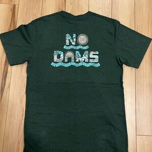 Men’s Short Sleeved Patagonia Shirt in Green.